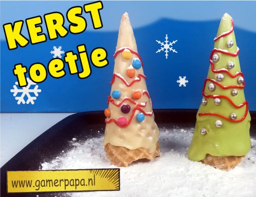 Kerstboomtoetjes voor diner op school
