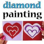 Valentijnsdagkaartjes maken met diamond painting steentjes