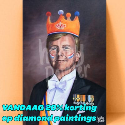 Vandaag 20% KORTING op diamond paintings!