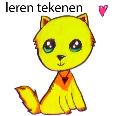Kitten leren tekenen