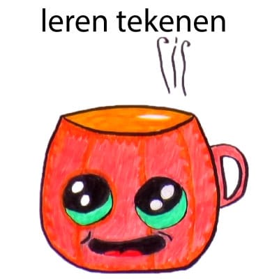 Pompoen mok tekenen – erg schattig!