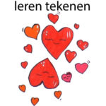 Schattige hartjes leren tekenen voor Valentijnsdag
