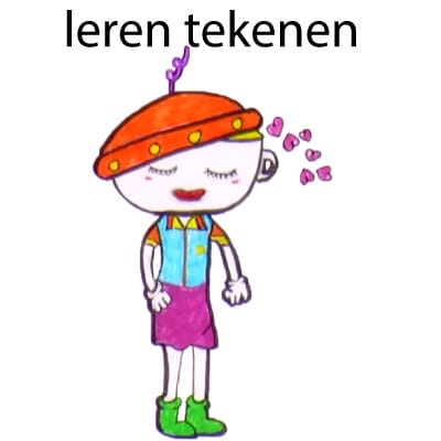 theekopje tekenen – theekop popje