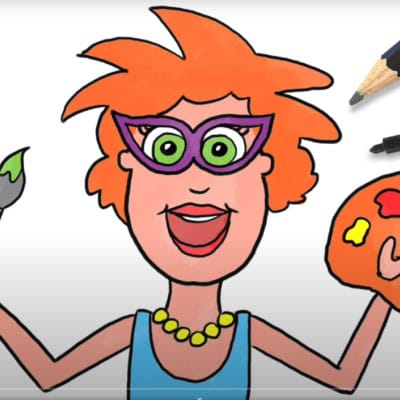 Leer Juf Jannie tekenen: Stap voor stap personage tekenen voor beginners