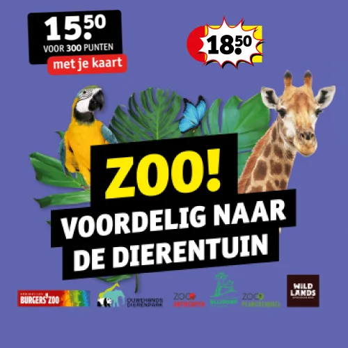 Kruidvat dierentuin korting - voordelig naar de dierentuin met deze aanbieding.