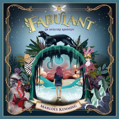 Boekcover van Fabulant van Marloes Kemming met Isa voor een poort naar een magische wereld.