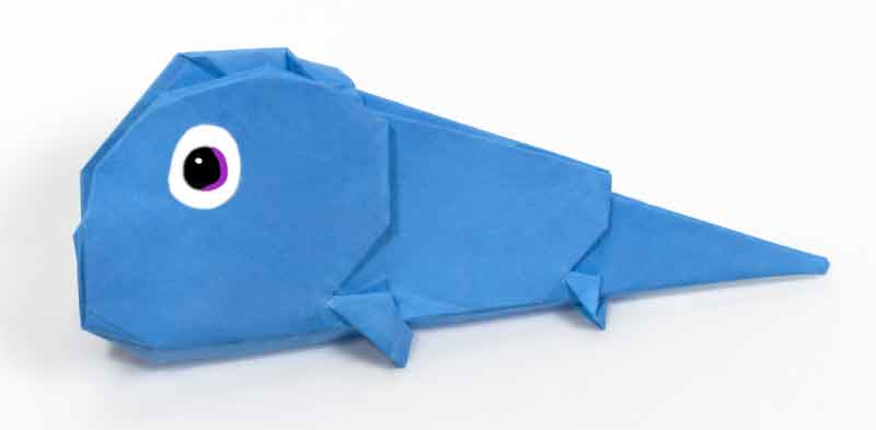 Origami draakje vouwen stap voor stap voor kinderen